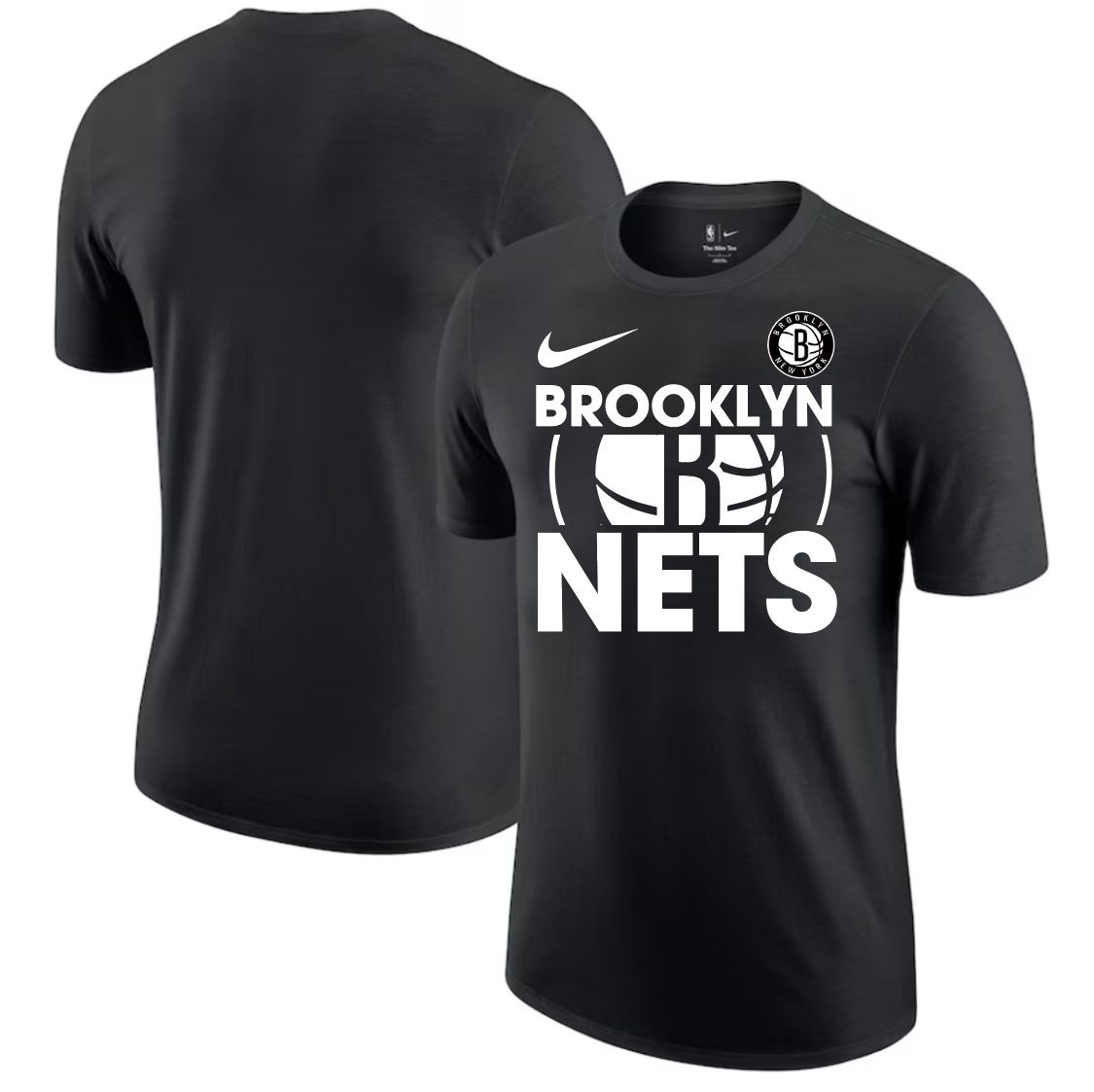 Men 2025 NBA Brooklyn Nets Black Nike T shirts style 1->chicago white sox->MLB Jersey